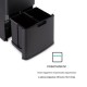 Бак для сміття Klarstein Royal Trash Matte Black (10035365)