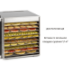 Дегідратор сушарка для овочів, фруктів мяса грибів Klarstein Captain Jerky 110 (10035735)