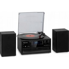 Стереосистема програвач вінілу Auna Oakland DAB Plus DAB+/FM/AUX IN/Bluetooth (10038003)