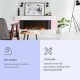 Камін електричний Klarstein Studio Light & Fire 1 Smart Fireplace (10038385)