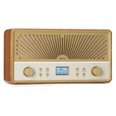 Акустична ретро стереосистема Auna Glastonbury Go Digital Radio Stereo Battery (10041151)
