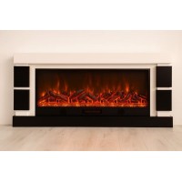 Камін електричний Logos Long 158 1500Вт Bluetooth with white (10080143)