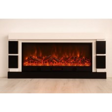 Камін електричний Logos Long 158 1500Вт Bluetooth with white (10080143)