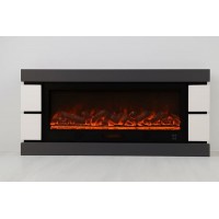 Камін електричний Logos Long 158 1500Вт Bluetooth Gray with white (10080145)